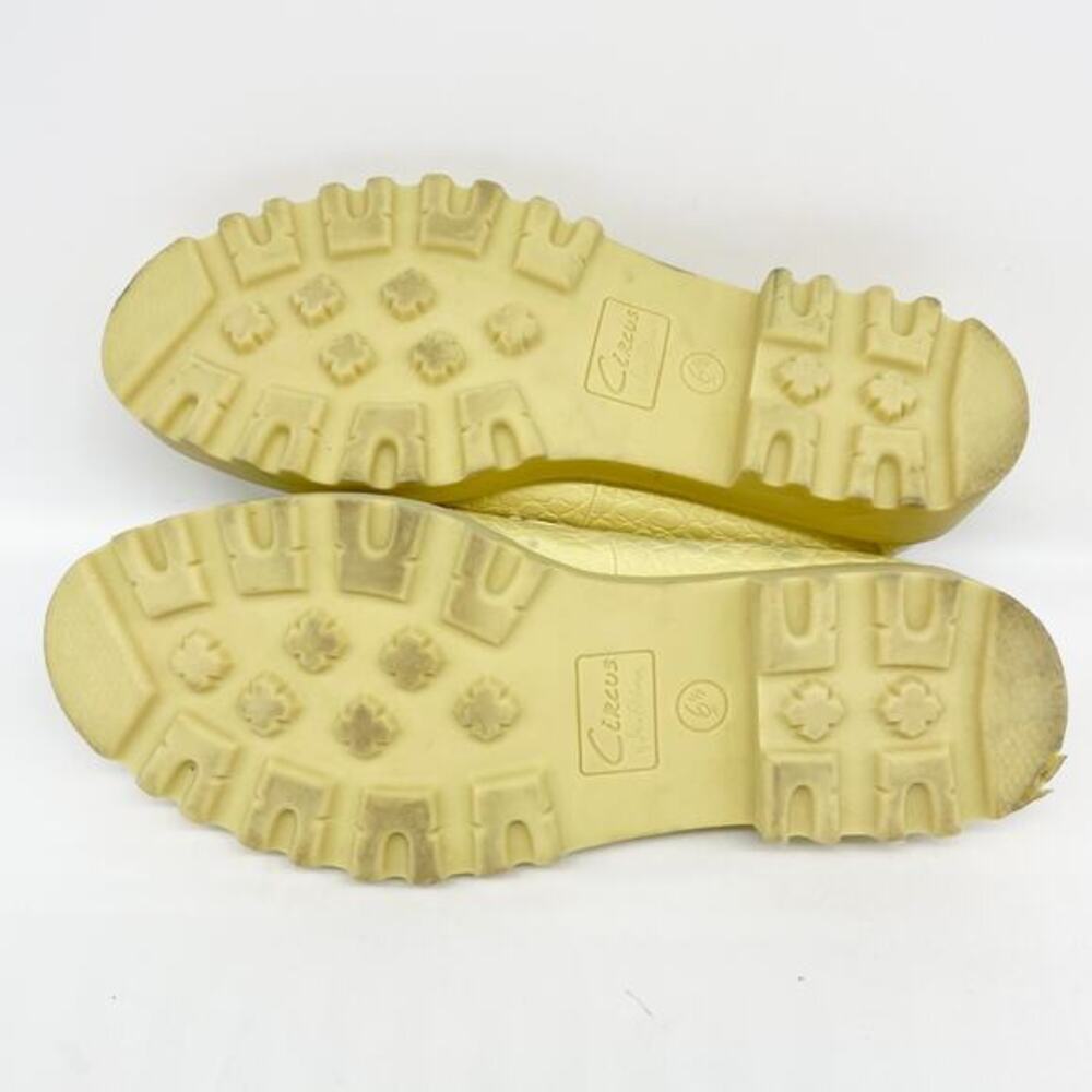 Circus NY by Sam Edelman Deana Crocodile Embossed Loafers Yellow Size 6.5‎ M - Picture 7 of 13